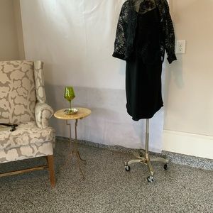 Black cocktail dress with jacket